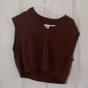 Aritzia Winston cropped sweater vest